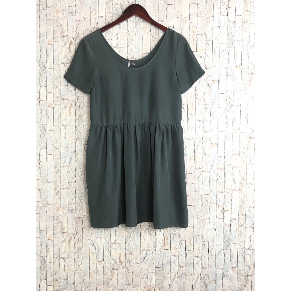 Sparkle and Fade forest Green shift dress